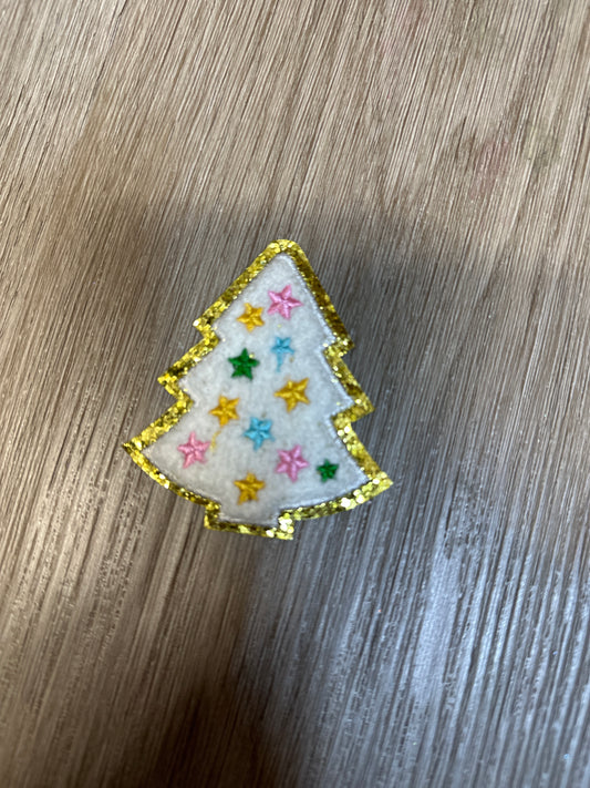 White small Christmas tree patch