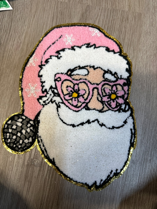 Santa head Big  Heat patch