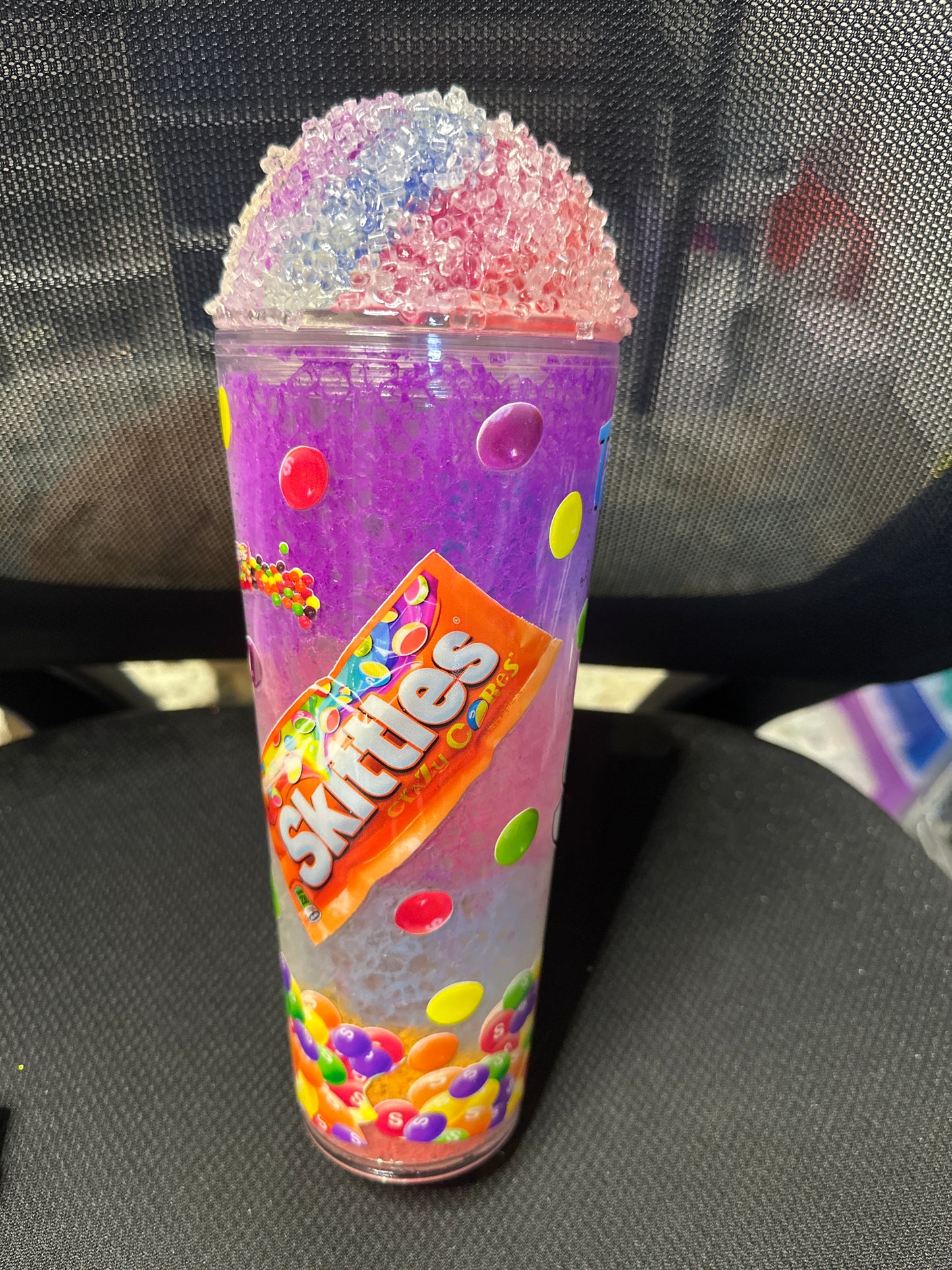 Icee skittles color changing and glow cup 24oz