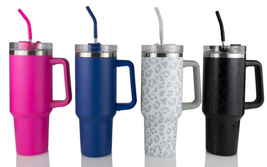 40oz hot pink Travelers cup