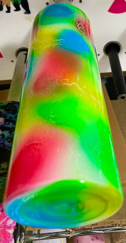 30oz crackle neon